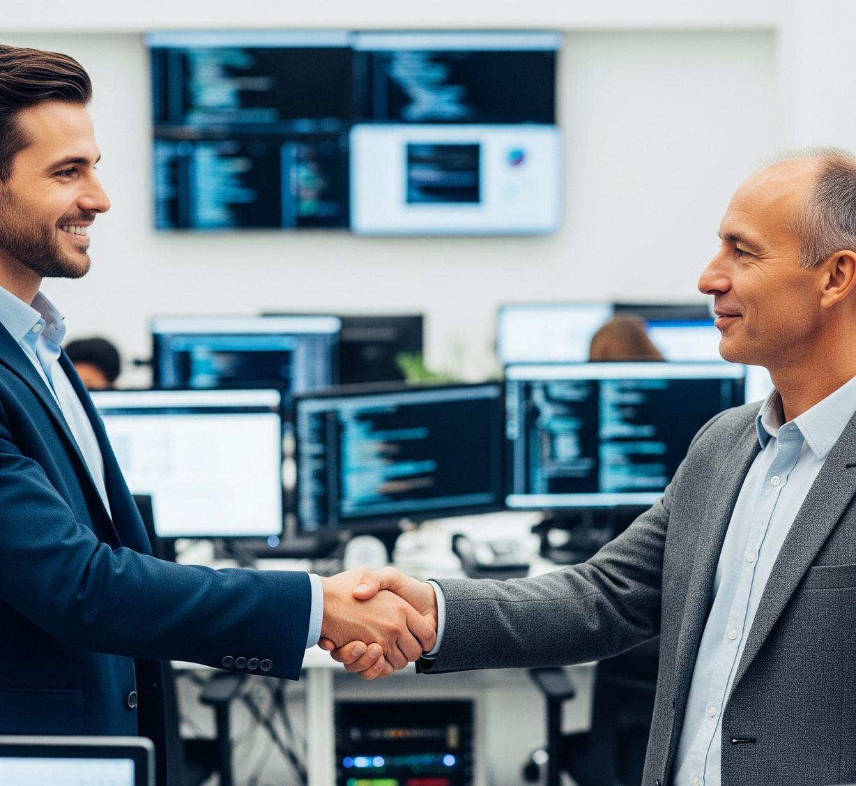 Partnership between Blue Reliance IT consultant and small business client 