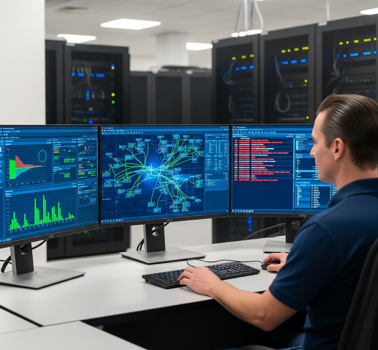  Proactive IT monitoring system showing real-time business infrastructure health